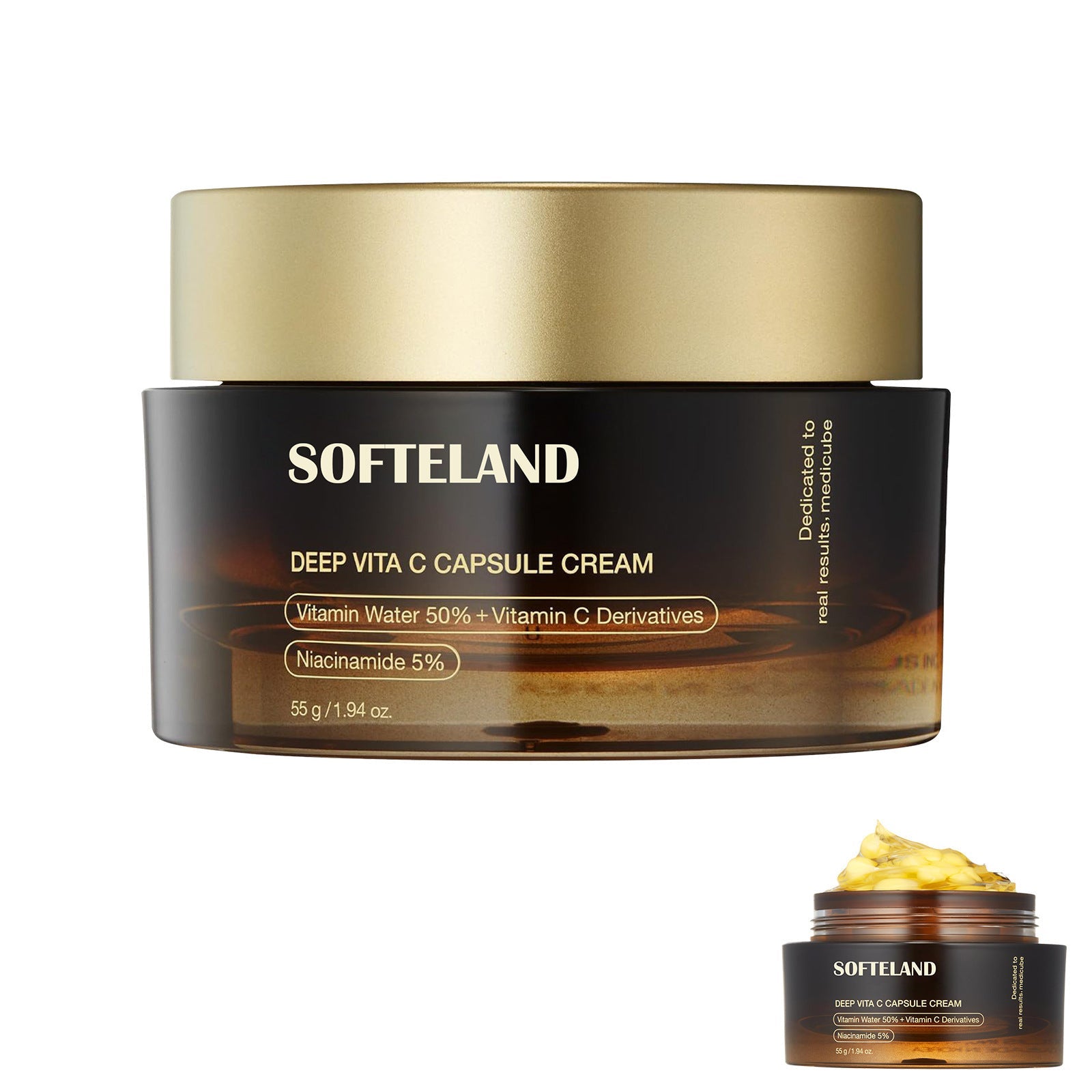 Makeup and Beauty Tools with Spoon Vitamin C 55g for Face Skin - Teleplus