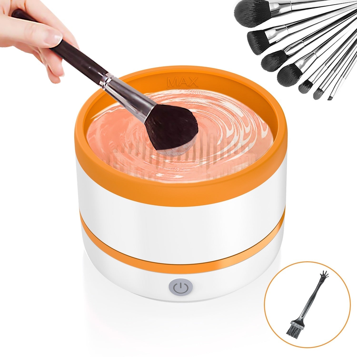 Makeup Brush Automatic Cleaning Device for All Beauty Brushes - makeup brush automatic cleaning device beauty