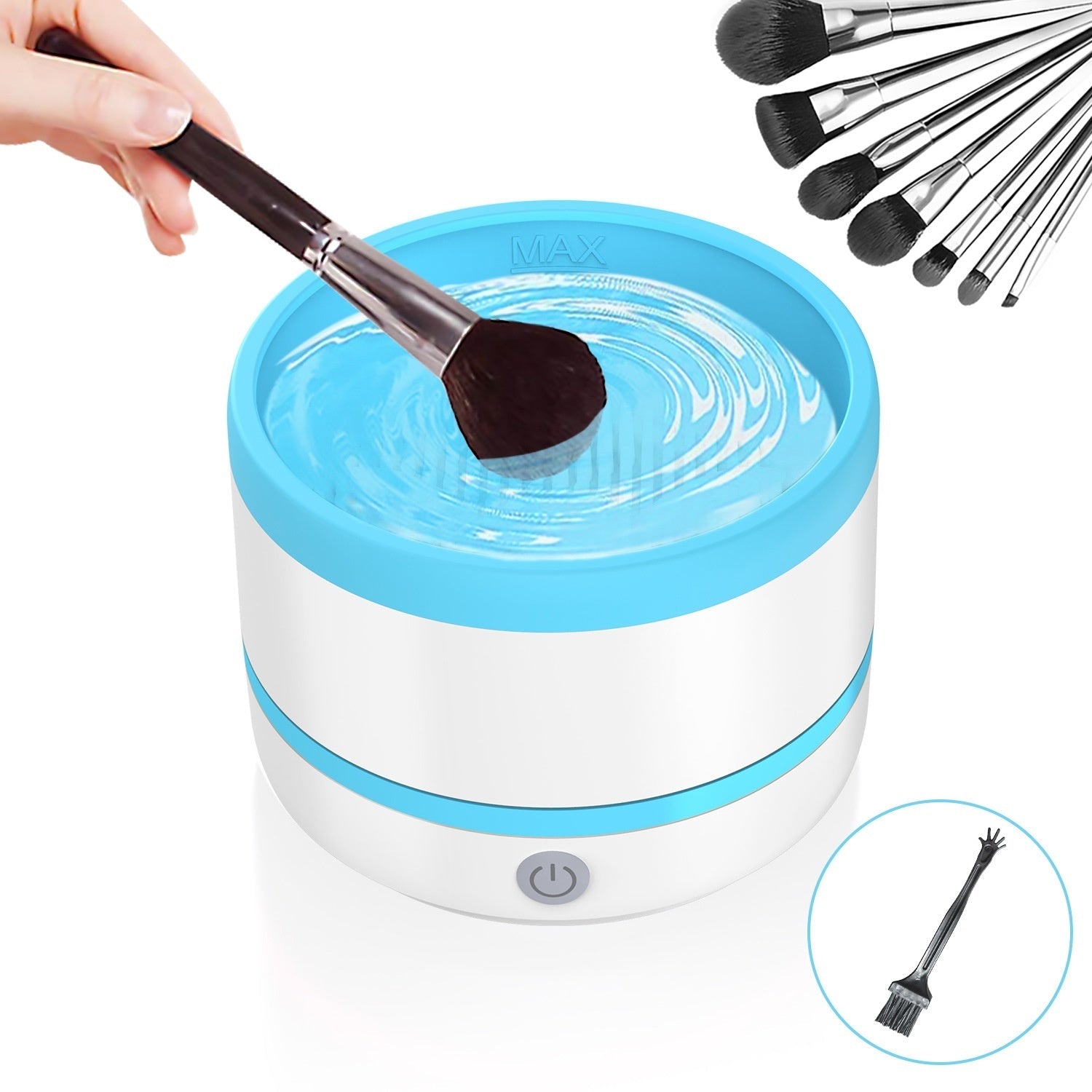 Makeup Brush Automatic Cleaning Device for All Beauty Brushes - makeup brush automatic cleaning device beauty