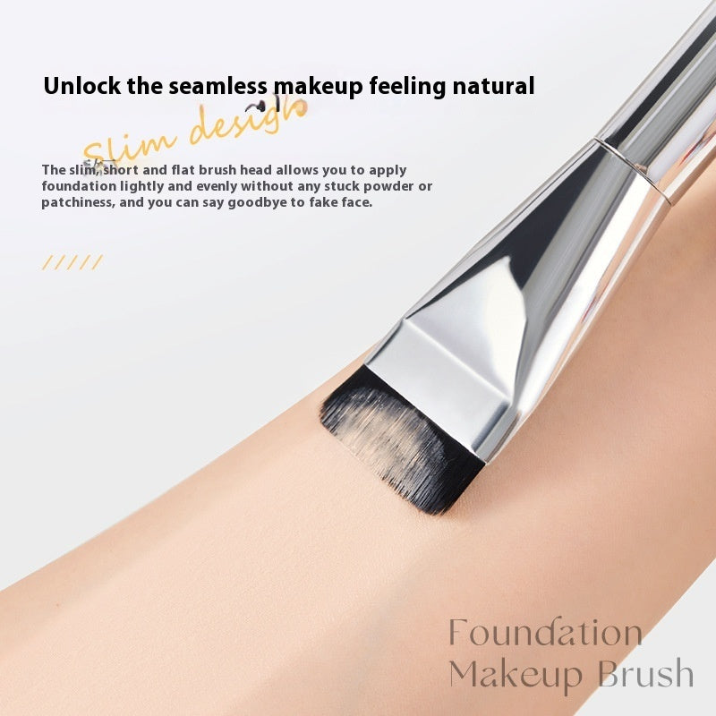 Makeup Brush Round Head Concealer with Artificial Fiber Handle - Teleplus makeup brush round head concealer