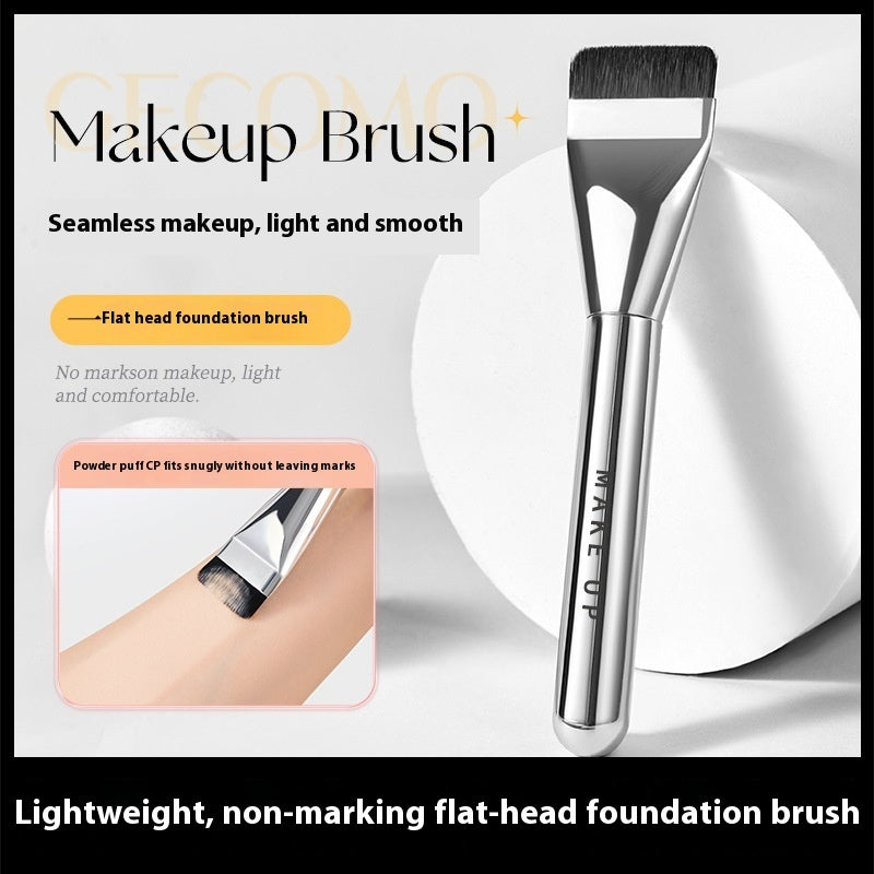 Makeup Brush Round Head Concealer with Artificial Fiber Handle - Teleplus makeup brush round head concealer