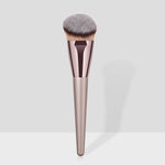 Makeup Brush Set in Champagne Gold with Wooden Handle and Nylon Bristles - Teleplus makeup brush champagne gold powder