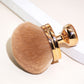 Makeup Brush with Mesh Cover Black Gold Rose Handle for All Users - Teleplus mesh cover rose gold makeup brush black