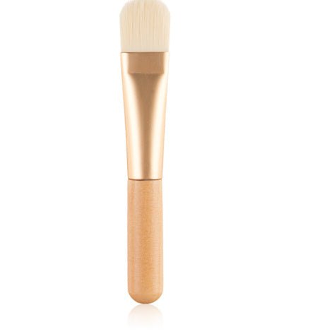 Makeup Brush with Wooden Handle Short Rod Length 12cm Bristle 2cm - Teleplus wooden handle short rod makeup brush