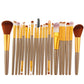 Makeup Eyeshadow Brush Set with Aluminum Handle and Fiber Wool Brushes Suit Beauty - for eyeshadow brush set makeup