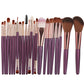 Makeup Eyeshadow Brush Set with Aluminum Handle and Fiber Wool Brushes Suit Beauty - for eyeshadow brush set makeup