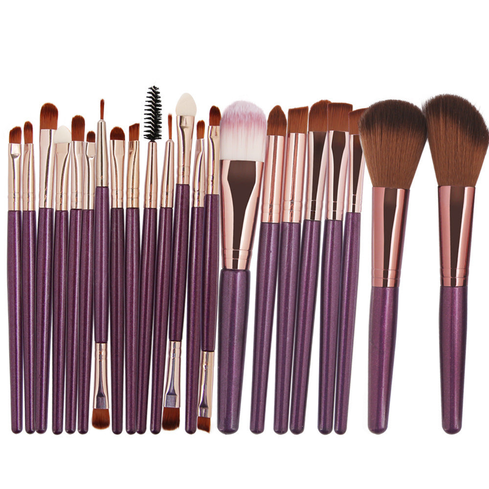 Makeup Eyeshadow Brush Set with Aluminum Handle and Fiber Wool Brushes Suit Beauty - for eyeshadow brush set makeup