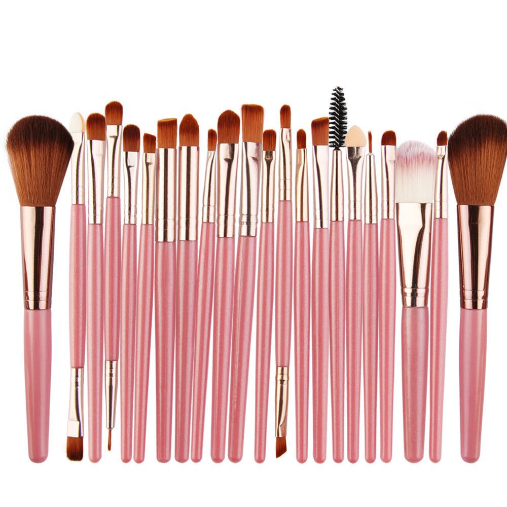 Makeup Eyeshadow Brush Set with Aluminum Handle and Fiber Wool Brushes Suit Beauty - for eyeshadow brush set makeup