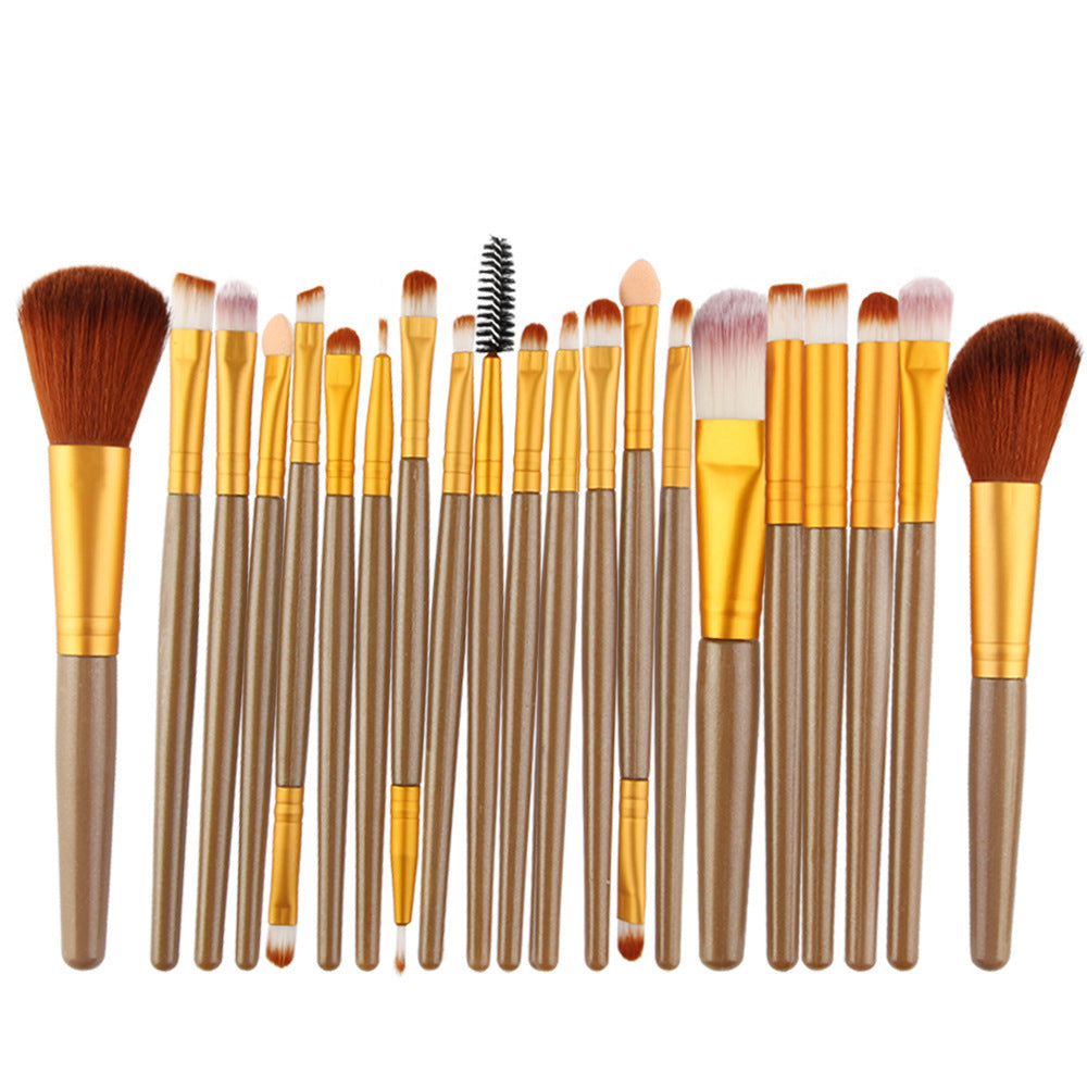Makeup Eyeshadow Brush Set with Aluminum Handle and Fiber Wool Brushes Suit Beauty - for eyeshadow brush set makeup