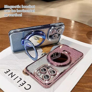 Non Apple Phone Case Compatible with iPhone Models in the United States - Glitter Magnetic Suction Magic united states