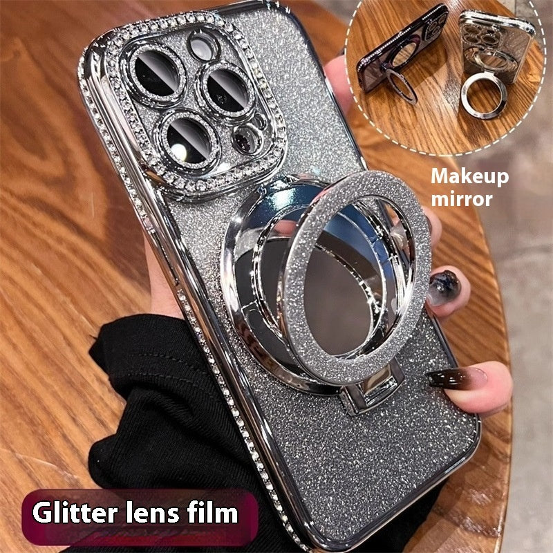 Non Apple Phone Case Compatible with iPhone Models in the United States - Glitter Magnetic Suction Magic united states