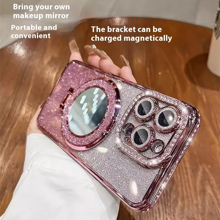 Non Apple Phone Case Compatible with iPhone Models in the United States - Glitter Magnetic Suction Magic united states