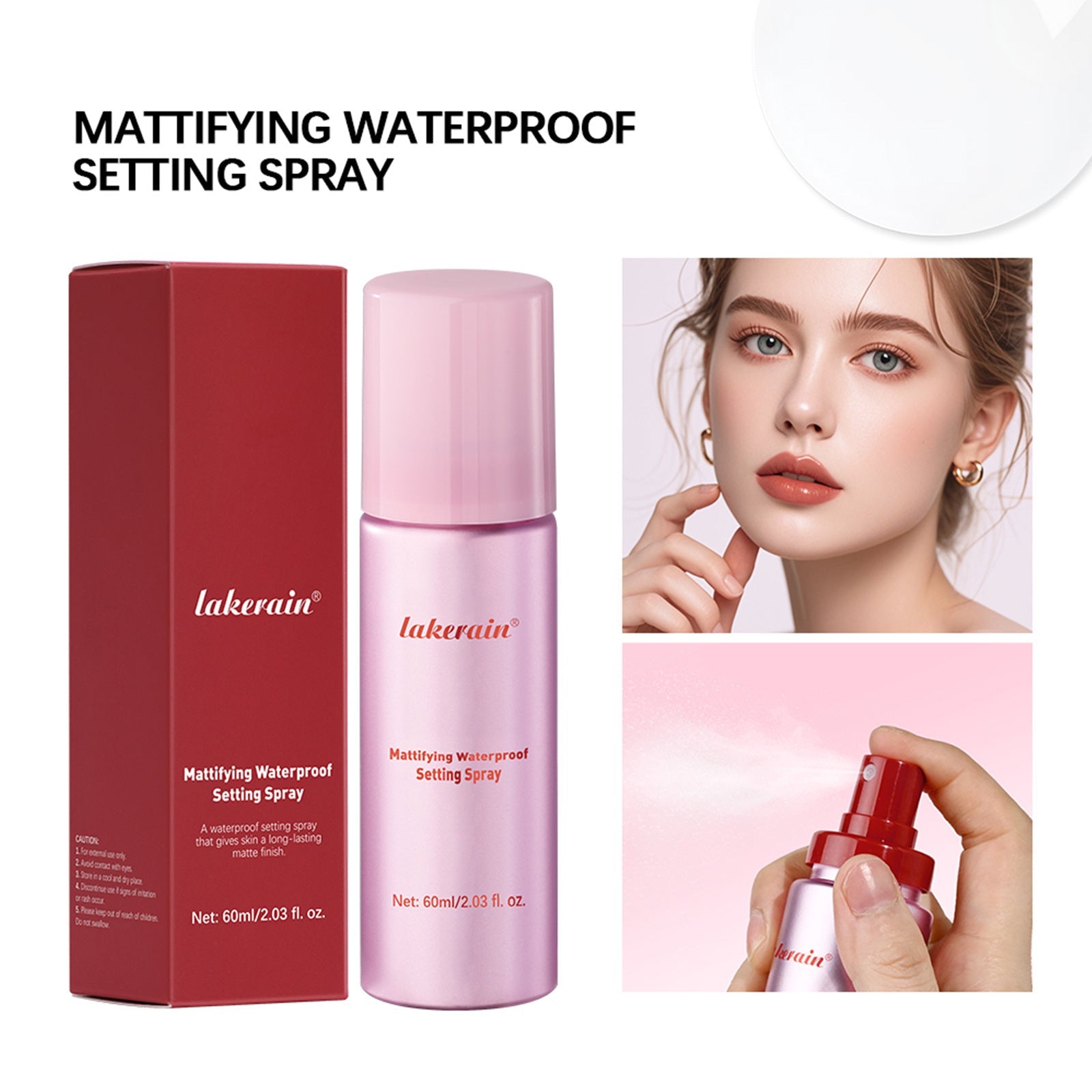 Makeup Mist Spray Waterproof Fixing for Matte Effect 60ml - makeup mist spray matte effect waterproof