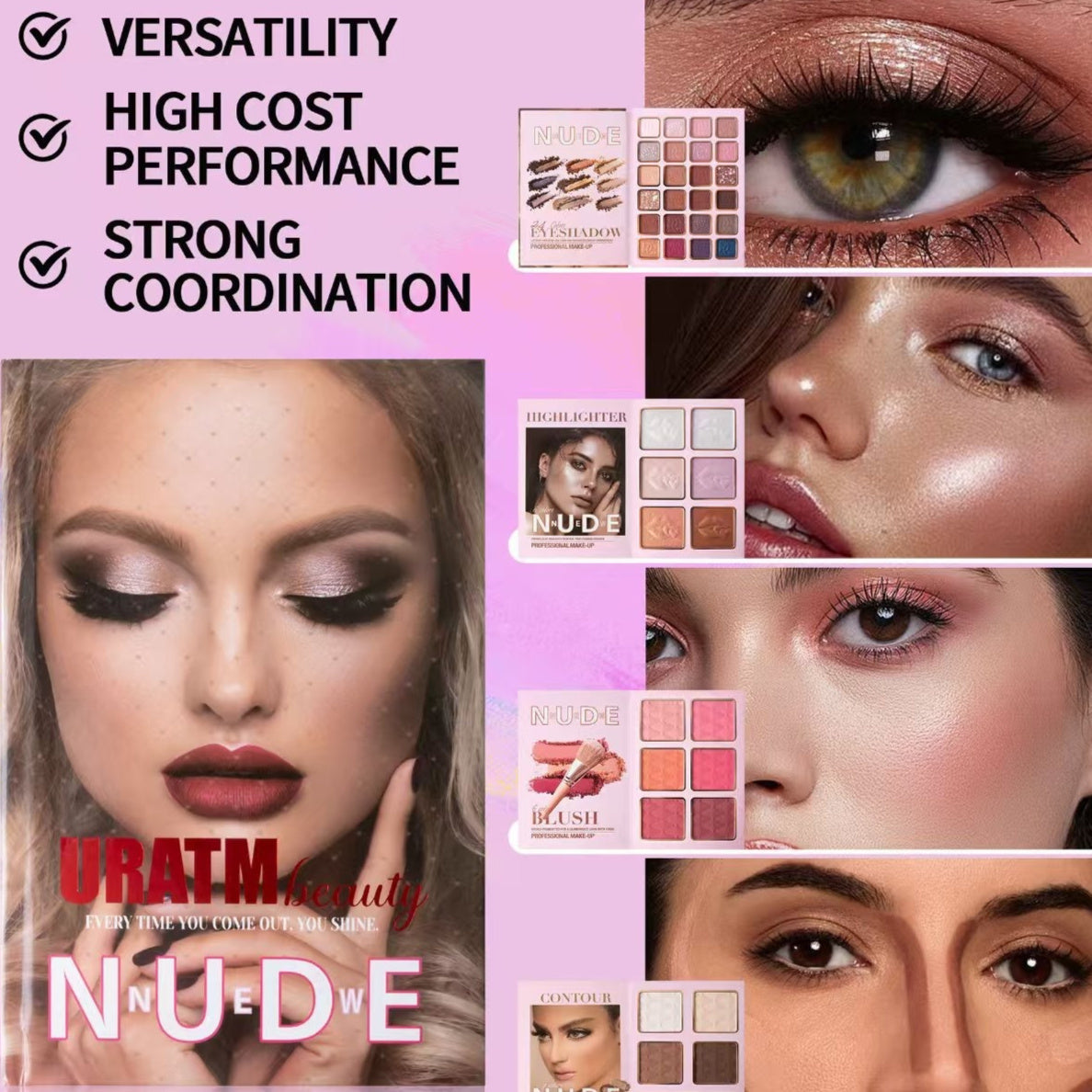 Makeup Set Universal Blush Palette for All Skin Tones U137A - Teleplus u137a makeup set universal blush palette