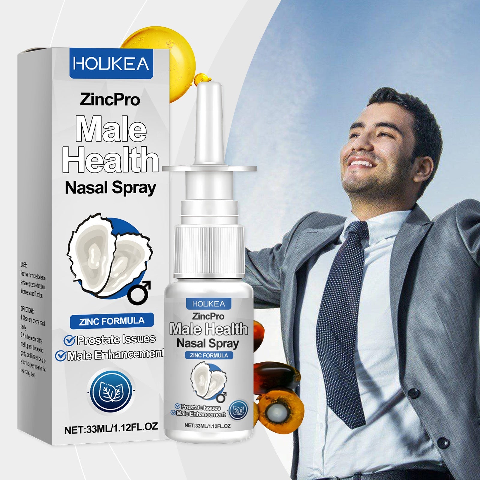 Male Mild Care Nasal Spray with Glycerin and Natural Extracts 33ml - Teleplus male mild care nasal spray