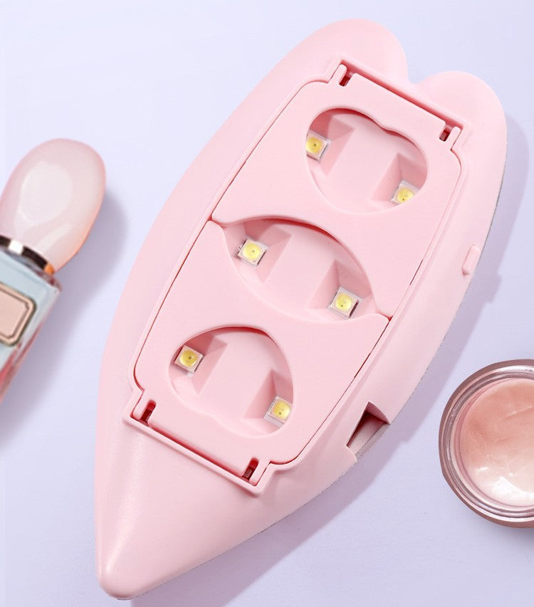 Manicure Light Therapy Machine with Lights in Champagne Gold and Silver - light therapy machine lights