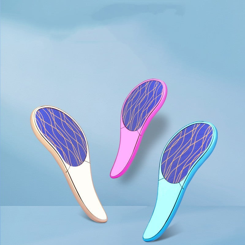 Nano Glass Hair Remover Crystal Polisher Sea Blue Champagne Rose - Gentle Manual for Smooth Skin manual crystal nano