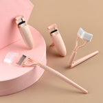 Marian Eyelash Curler Set with ABS Stainless Steel and Silicone in Pink - Curl Up Flutter Beauty Tool marian eyelash