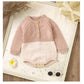 Matching Jumpsuit Infant Long Sleeve Siamese Triangle Rompers - Triangular Rompers for Tiny Fashionistas in Cute Colors