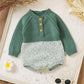 Matching Jumpsuit Infant Long Sleeve Siamese Triangle Rompers - Triangular Rompers for Tiny Fashionistas in Cute Colors