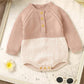 Matching Jumpsuit Infant Long Sleeve Siamese Triangle Rompers - Triangular Rompers for Tiny Fashionistas in Cute Colors