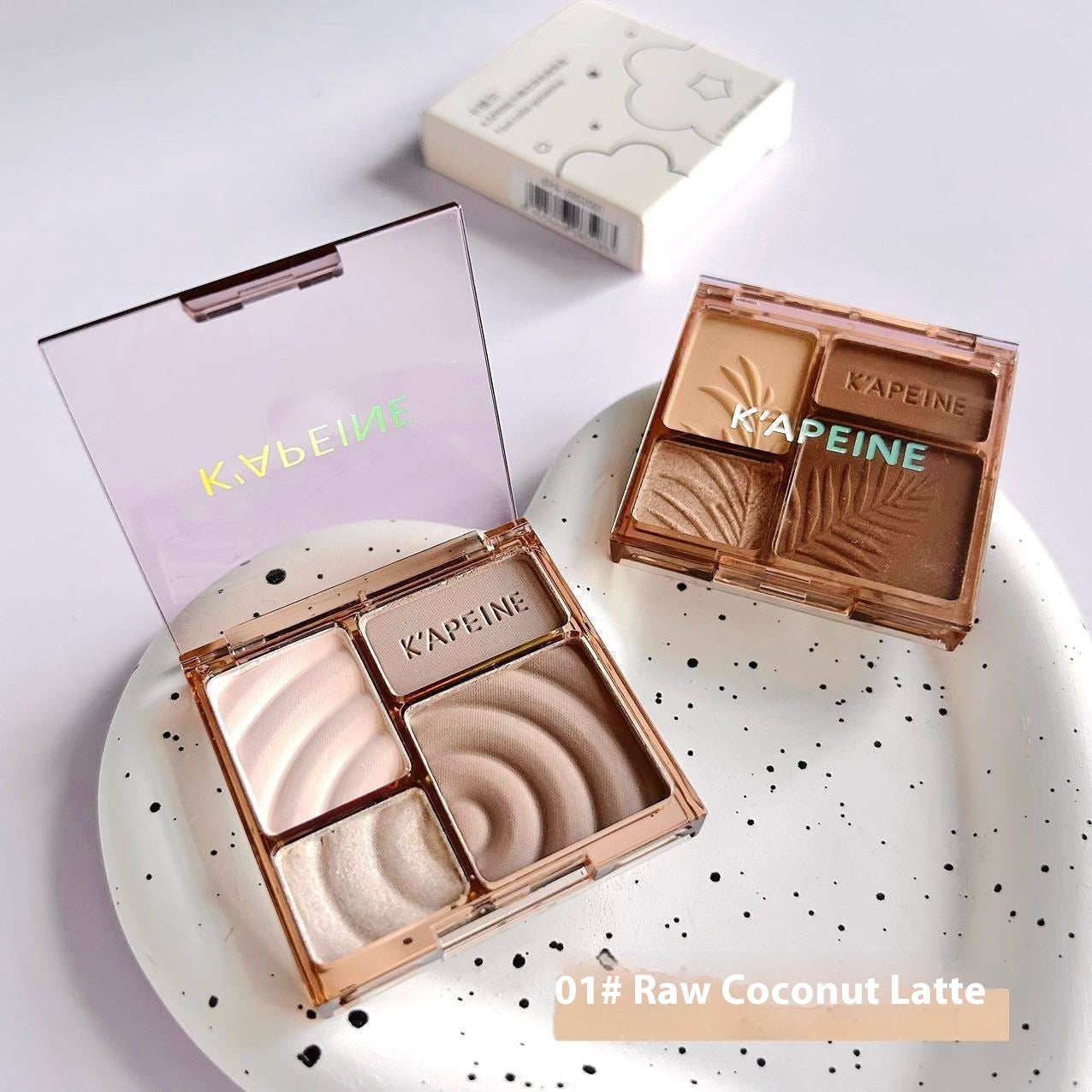 Matte Brightening Highlight Eyeshadow Palette with Four Colors for Skin Enhancement - Teleplus matte brightening