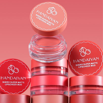 Matte Long-Lasting Lipstick Dual-Use for Lips and Cheeks in Strawberry Nude - Teleplus matte long-lasting lipstick long