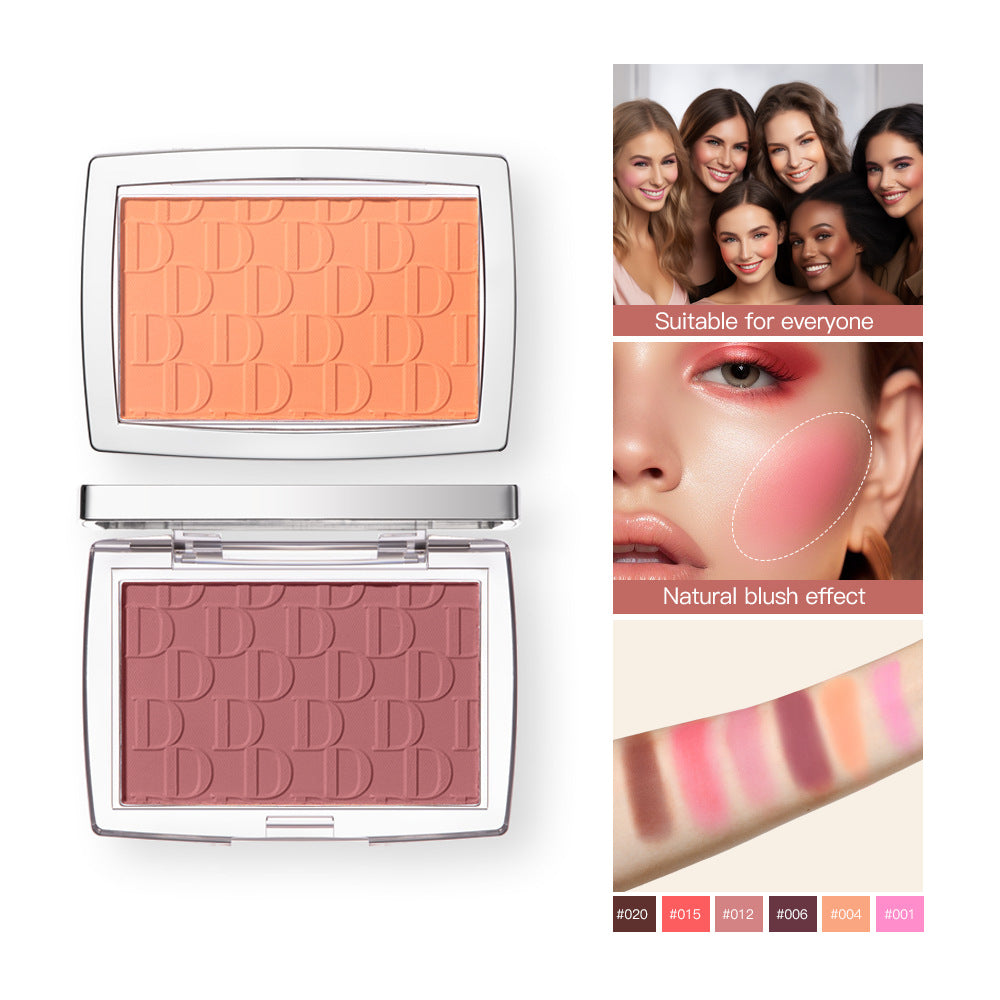 Matte Rouge Blush for Natural Nude Makeup Perfect Universal Skin - Teleplus natural nude makeup matte rouge blush