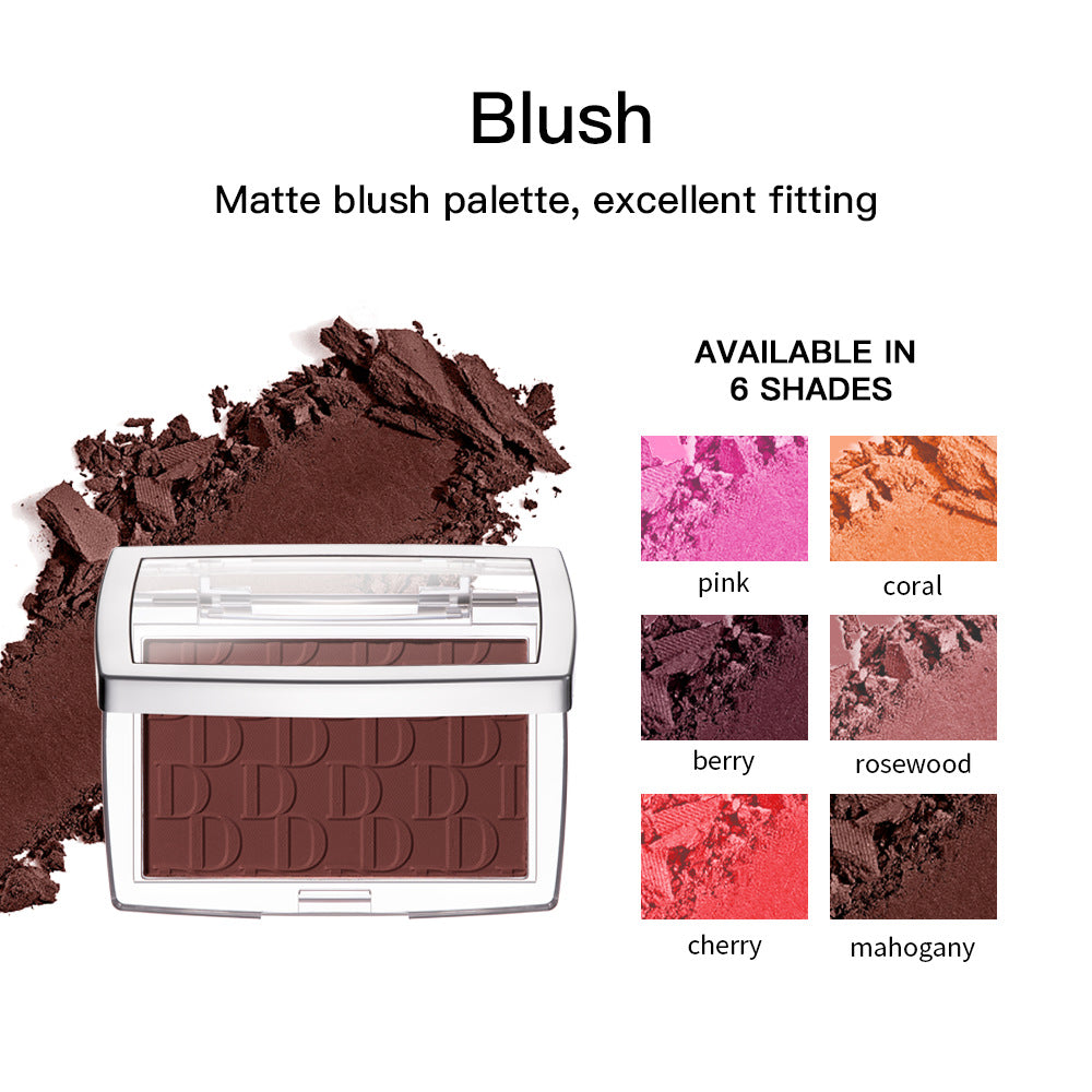 Matte Rouge Blush for Natural Nude Makeup Perfect Universal Skin - Teleplus natural nude makeup matte rouge blush