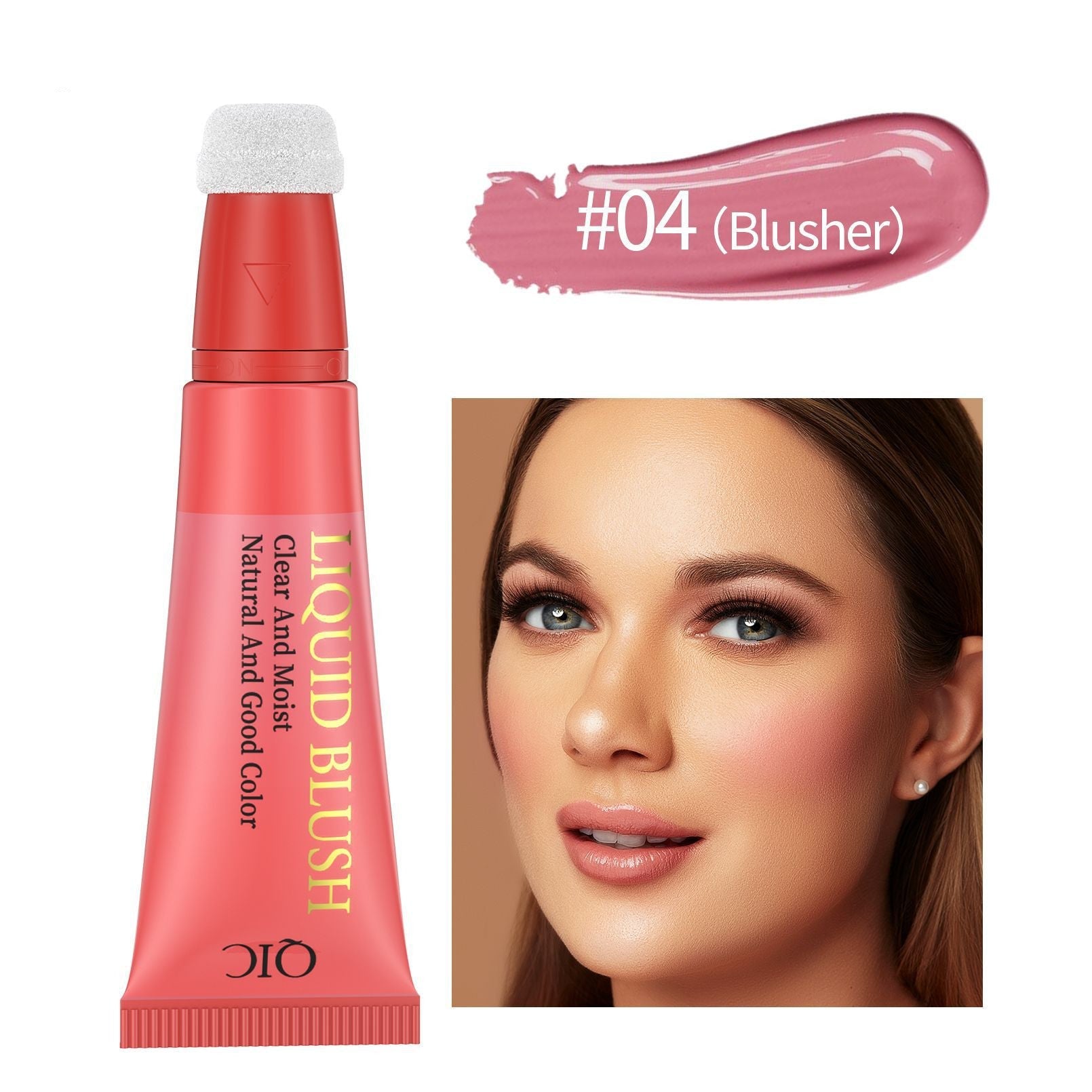 Matte Silky Blush Dazzling Liquid Net 10ml for Makeup and Face - Teleplus liquid blush dazzling matte silky