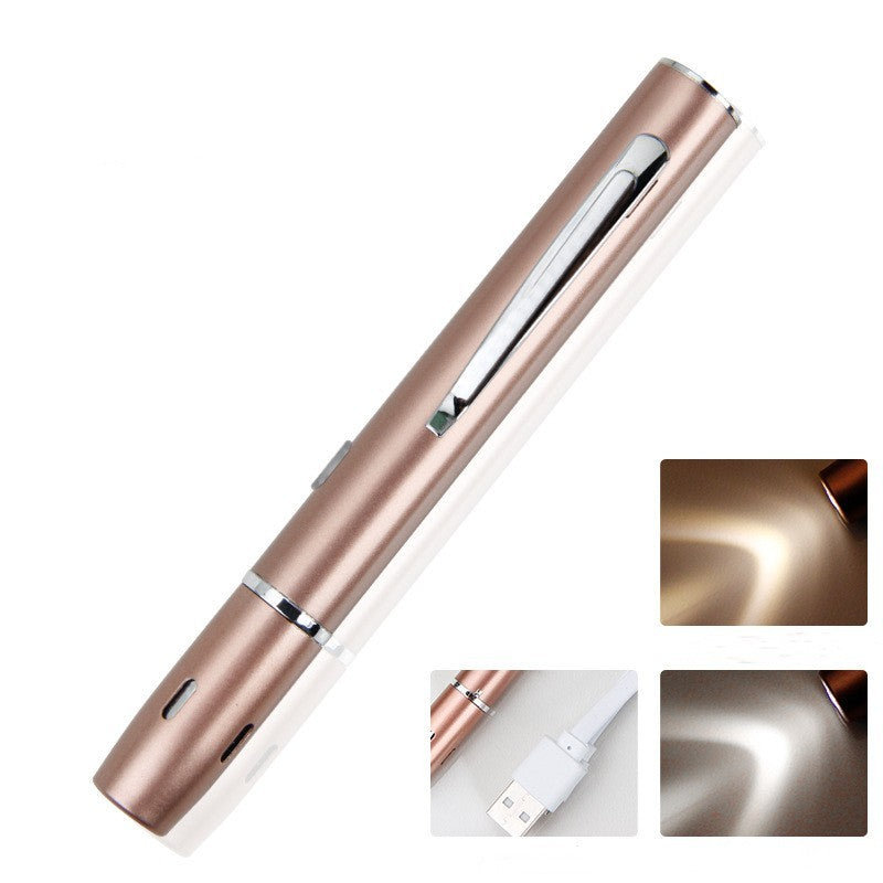 Medical Flashlight USB with Check Pupil Pen and LED Light Source - Teleplus check pupil pen medical flashlight usb