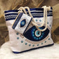 Medium Hard Polyester Shoulder Bag with Double Straps Urban Style 46x38x12cm - Teleplus shoulder bag