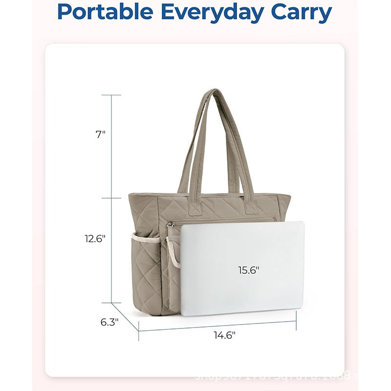 Medium Polyester Suitcase with Strap Pockets and Stylish Contrast Stitching - Teleplus handbag strap pockets