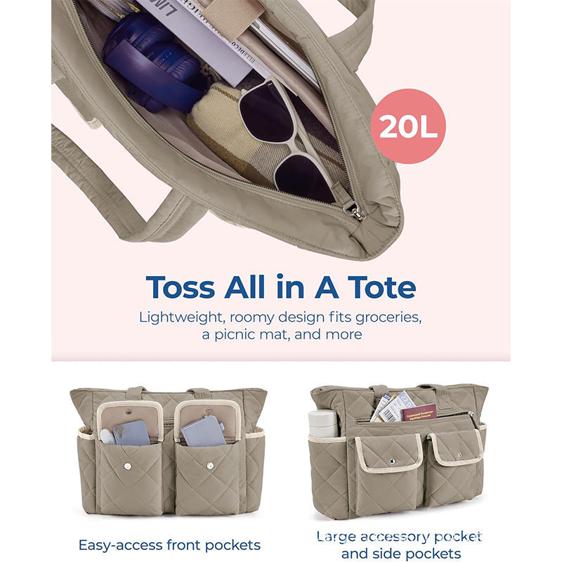 Medium Polyester Suitcase with Strap Pockets and Stylish Contrast Stitching - Teleplus handbag strap pockets