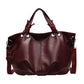 Medium PU Leather Shoulder Bag with Zipper Pocket for Women Daily - Teleplus