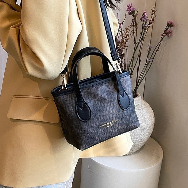 Medium PU Shoulder Bag for Women Black Brown with Internal Mobile Phone Pocket - Teleplus shoulder bag