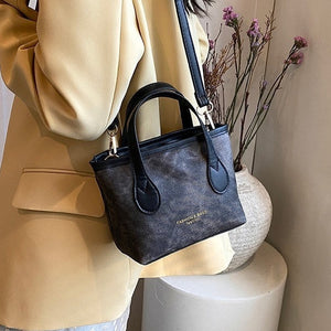 Medium PU Shoulder Bag for Women Black Brown with Internal Mobile Phone Pocket - Teleplus shoulder bag