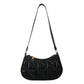 Medium PU Shoulder Bag with Mobile Pocket in Black White Brown Khaki - Teleplus shoulder bag