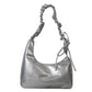 Medium PU Shoulder Bag with Phone Pocket Black Brown White Gold Silver - shoulder bag