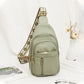 Medium PU Shoulder Bag with Zipper Pocket for Daily Use 17x9x30cm - Teleplus Store