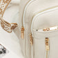 Medium PU Shoulder Bag with Zipper Pocket for Daily Use 17x9x30cm - Teleplus Store