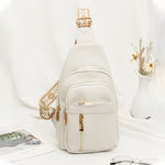 Medium PU Shoulder Bag with Zipper Pocket for Daily Use 17x9x30cm - Teleplus Store