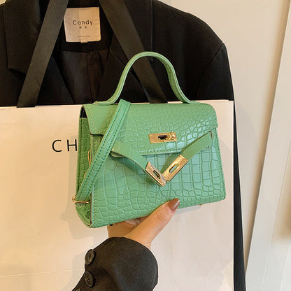 Medium PU Square Bag with Synthetic Leather Lining for Daily - square bag