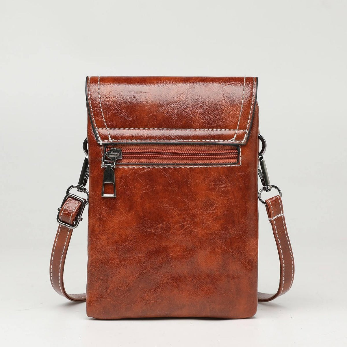 Medium PU Women’s Messenger Bag with Large Capacity Mobile Phone Pocket - Teleplus large capacity mobile phone bag mini