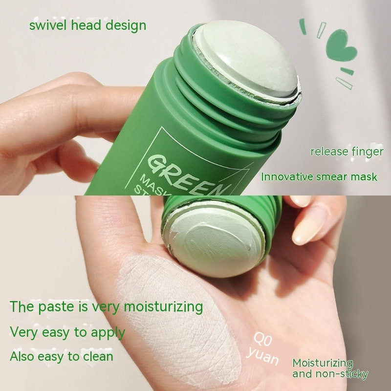 Melao Green Tea Solid Clay Mask Stick for Universal Skin Care - Get Silky with melao green tea solid clay mask stick