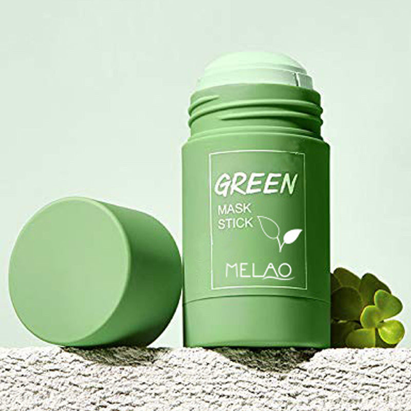 Melao Green Tea Solid Clay Mask Stick for Universal Skin Care - Get Silky with melao green tea solid clay mask stick