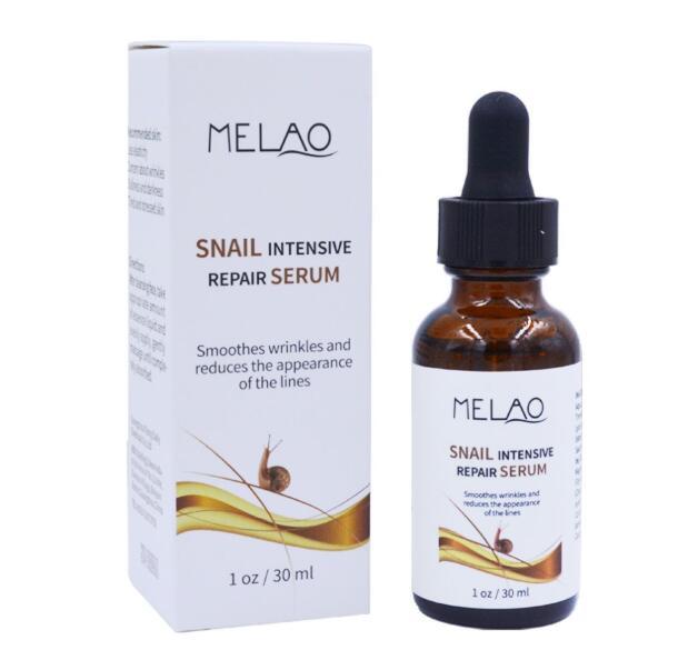 MELAO Skin Care Repair Snail Hyaluronic Acid Serum - Snail Fluid Magic for Dehydrated Skin and Fine Lines