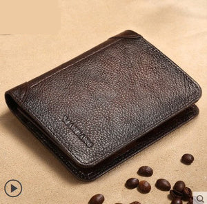Men’s 20L Leather Wallet Cross Border European Style for United States CHF - Men Not Just a Cowhide Purse united states
