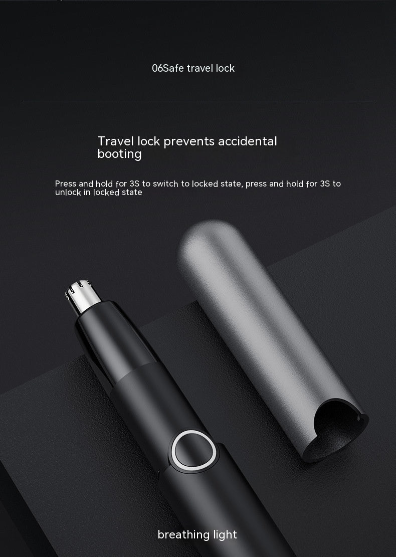 Rechargeable Electric Nose Hair Trimmer with Removable Cutter Head - Shaving for Grooming Gaffes convenient electric