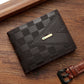 Mens Bifold Wallet Black Brown PU Leather Slim RFID Blocking Card Holder